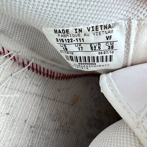 Nike Air Force 1 AF1 07 Low Men Size 18 Sneaker Shoes Triple White 315122-111 - Picture 12 of 12